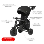 Tricicleta ultrapliabila Qplay Nova MAX Negru