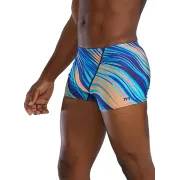 Costum înot TYR Riptide Square Leg - turcoaz/portocaliu | Durafast Elite