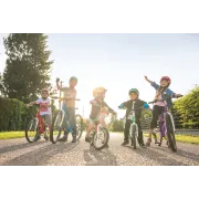 Woom - sonerie bicicleta, tip Clopotel Vienna - galben alama negru