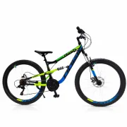 Bicicleta Full suspension DHS Polar Flash - 26 Inch, Negru