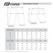 Pantaloni Force Blade MTB cu sub-pantaloni cu bazon rosu L