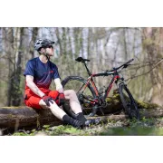 Pantaloni Force Blade MTB cu sub-pantaloni cu bazon rosu M