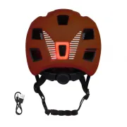 Casca Force Zebu cu lumina, orange S-M (51-56 cm)