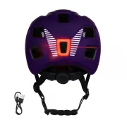 Casca Force Zebu cu lumina, violet L-XL (57-61 cm)
