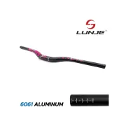 Ghidon 720mm cu rise 25mm negru/roz