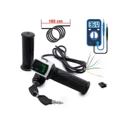 Maneta acceleratie pentru trotinete cu indicator 36V, cheie si conector SM