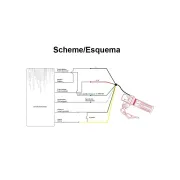 Maneta acceleratie pentru trotinete cu indicator 36V, cheie si conector SM