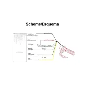 Maneta acceleratie pentru trotinete cu indicator 48V, cheie si conector SM
