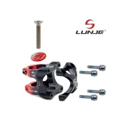 Pipa EWPM-002 31.8mm negru/rosu