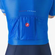 Tricou cu maneca scurta Castelli Climbers A/C, pentru barbati, albastru Italia/albastru belgian, XXL