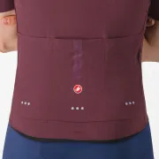 Tricou cu maneca scurta Castelli Premio EVO, pentru barbati, visiniu inchis, L