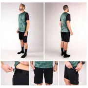 Pantaloni Scurti Force Mount MTB Negri XL