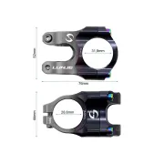 Pipa EWPM-003 31.8mm negru/gri