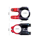 Pipa EWPM-003 31.8mm negru/rosu