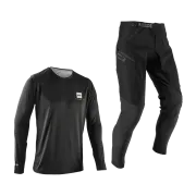 Bluza si Pantaloni Leatt Ride Kit MTB 1.0 Ghost Black M