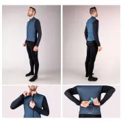 Bluza Force Endless cu maneca lunga albastru/negru XL