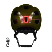 Casca Force Zebu cu lumina, lime XS-S (46-52 cm)
