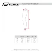 Incalzitoare picioare Force Rush negre XL-XXL