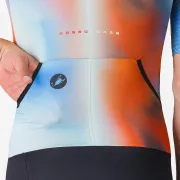 Costum triatlon cu maneca scurta TRI Castelli Free SanRemo 3 SS, pentru barbati, paprika/winter sky L
