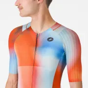 Costum triatlon cu maneca scurta TRI Castelli Free SanRemo 3 SS, pentru barbati, paprika/winter sky XXL