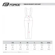 Pantaloni cu bretele si bazon Force Bright negri L