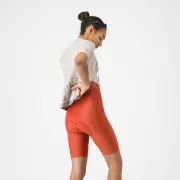 Pantaloni scurti cu bretele Castelli Espresso 2 W DT, pentru femei, paprika S