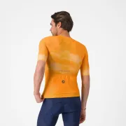 Tricou cu maneca scurta Castelli Climbers A/C, pentru barbati, portocaliu/gri L