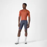 Tricou cu maneca scurta Castelli Drittone Logo, pentru barbati, paprika/mango mojito M