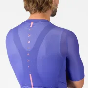 Tricou cu maneca scurta Castelli Drittone Logo, pentru barbati, violet/roz giro XL