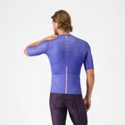 Tricou cu maneca scurta Castelli Drittone Logo, pentru barbati, violet/roz giro XXL