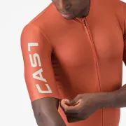 Tricou cu maneca scurta Castelli Entrata Apex, pentru barbati, paprika/arginitu S