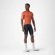 Tricou cu maneca scurta Castelli Entrata Apex, pentru barbati, paprika/arginitu XXL