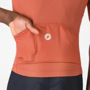 Tricou cu maneca scurta Castelli Entrata Apex, pentru barbati, paprika/arginitu XXL