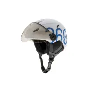 Casca GLOOB Urban cu urechi detasabile Alb-Albastru L