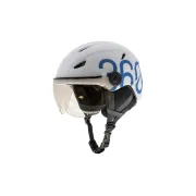 Casca GLOOB Urban cu urechi detasabile Alb-Albastru L