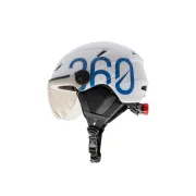 Casca GLOOB Urban cu urechi detasabile Alb-Albastru M