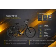 Bicicleta Oras Kieler 1918 - 28 inch, M, Negru