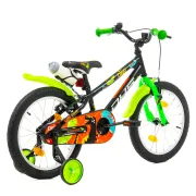 Bicicleta Copii DHS Dino - 18 Inch, Negru Reambalat
