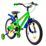 Bicicleta Copii DHS Football - 18 Inch, Verde Reambalat