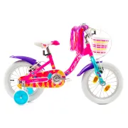 Bicicleta Copii DHS Icecream - 16 Inch, Roz Reambalat