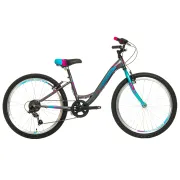 Bicicleta Copii DHS Modesty - 24 Inch, Gri Reambalat