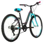 Bicicleta Copii DHS Modesty - 24 Inch, Gri Reambalat
