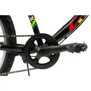 Bicicleta Copii DHS Plasma - 24 Inch, Negru-Roz Reambalat