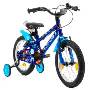 Bicicleta Copii DHS Rocket - 16 Inch, Albastru Reambalat