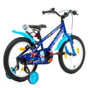 Bicicleta Copii DHS Rocket - 18 Inch, Albastru Reambalat