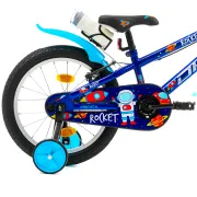 Bicicleta Copii DHS Rocket - 18 Inch, Albastru Reambalat
