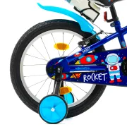 Bicicleta Copii DHS Rocket - 18 Inch, Albastru Reambalat