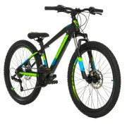 Bicicleta Copii Devron Alaska - 24 Inch, Negru-Verde Reambalat