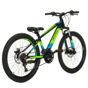 Bicicleta Copii Devron Alaska - 24 Inch, Negru-Verde Reambalat