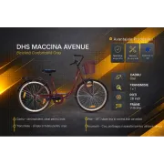 Bicicleta Oras DHS Maccina Avenue - 26 inch, Maro Reambalat